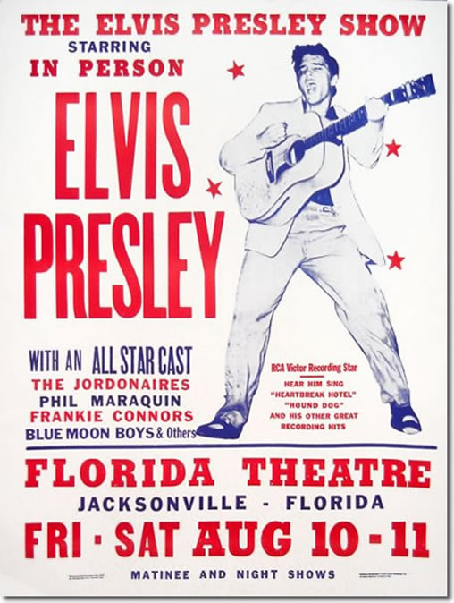 The Poster : Elvis Presley : Fort Homer W. Hesterly Armory, Tampa, FL : July 31, 1955