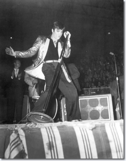 Elvis onstage at the Auditorium in Ottawa - Apr. 3, 1957