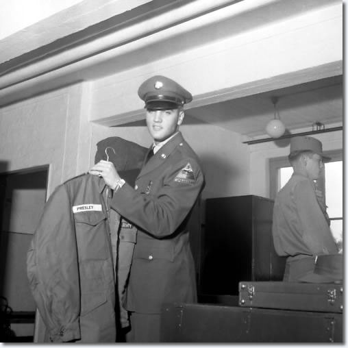 Elvis Presley at Ray Barracks, Germany, October 2-3, 1958