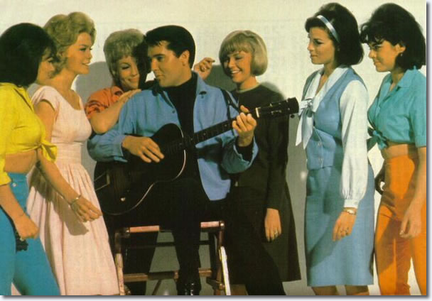 Roustabout publicity picture. Raquel is the second from the right, in the blue.