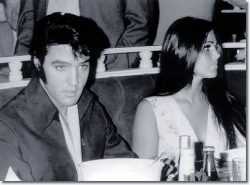 Elvis and Priscilla Presley at Barbra Streisand's Concert 1969