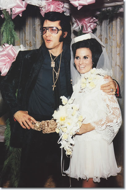 Elvis Presley and George Klein's bride, Barbara Little