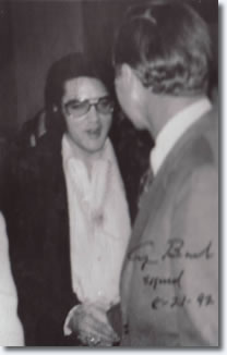 Elvis Presley greets George. H. W. Bush - January 16th - 1971