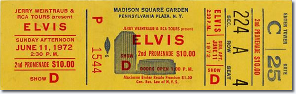 Ticket for Madison Square Garden, New York City, Ny - June 11 2.30pm Show