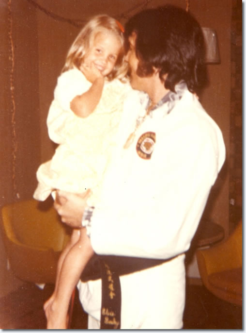 Elvis and Lisa Marie Presley : Atlanta : July 1, 1973.