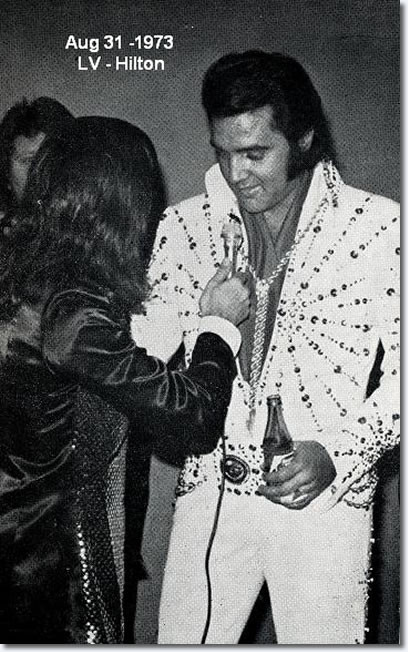 Elvis Preley with Tony Prince August 31 1973