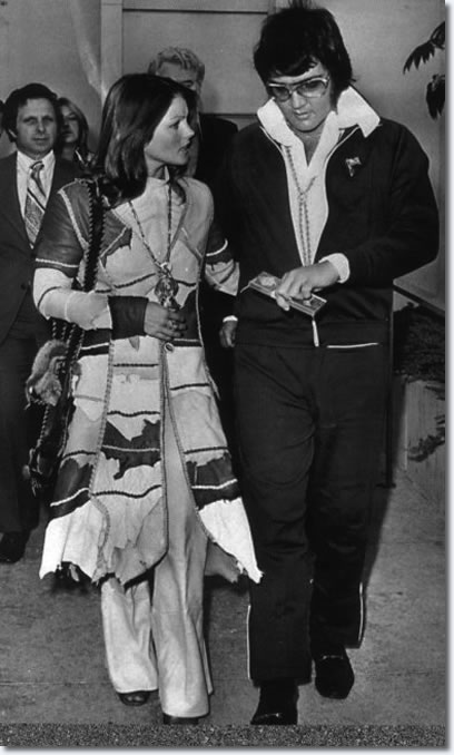 Elvis Priscilla Divorce Court Appearance October 9 1973