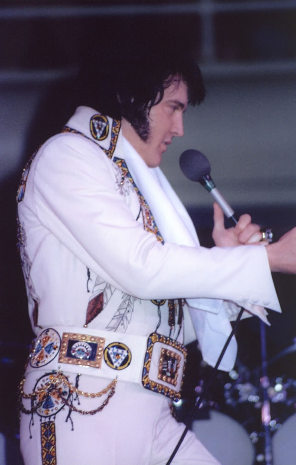 Elvis Presley in Charlotte, NC. February 21, 1977. Charlotte NC. 