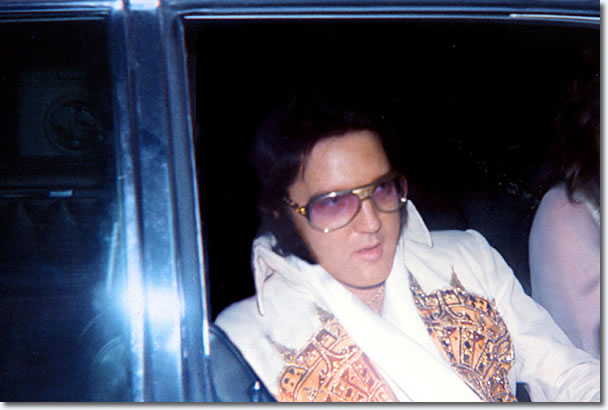 Elvis, heading to perform in Louisville Kentucky - May 21st 1977.