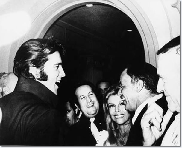 Elvis Presley, Nancy Frank Sinatra and Frank Sinatra - August 29, 1969