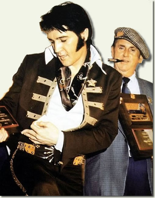Elvis Presley and Colonel Tom Parker - Houston 1970