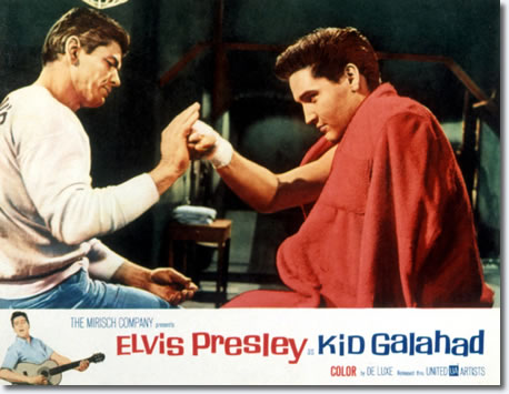 Kid Galahad US Lobby Card featuring Charles Bronson and Elvis Presley.