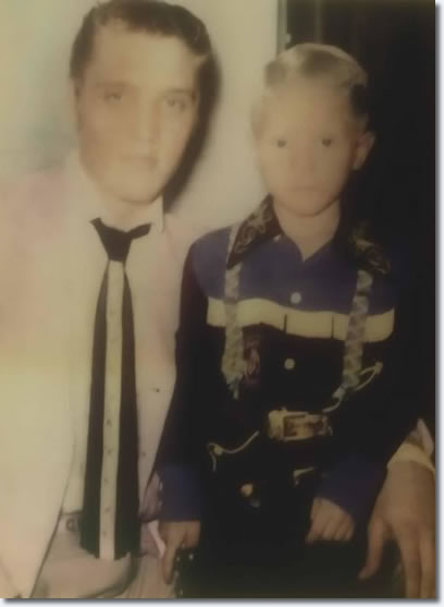 Elvis with child, Jerry Turner who would grow up to be a policeman assigned to guard Elvis' body at his funeral. Jerry describes his duty at Elvis' funeral as the saddest of his life ...