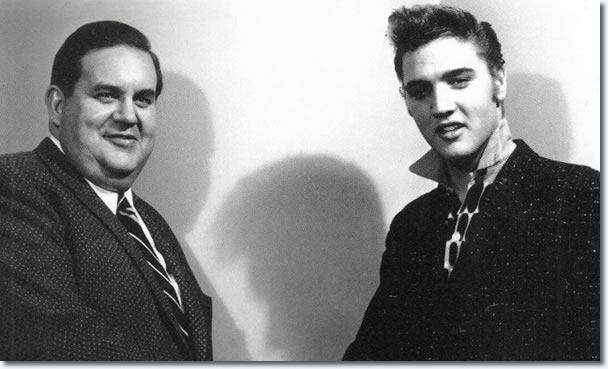 Elvis Presley and Steve Sholes.