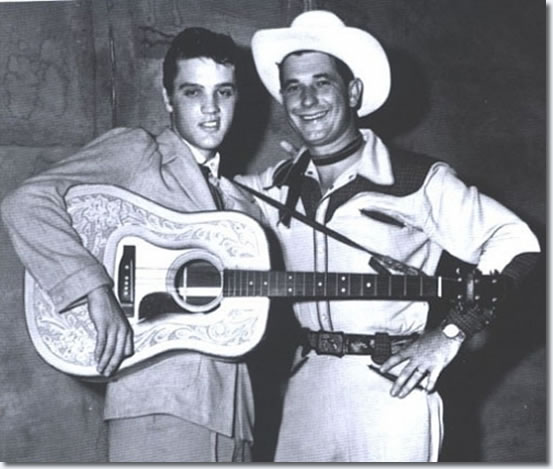 Elvis Presley and Texas Bill Strength at the Overton Park Shell.