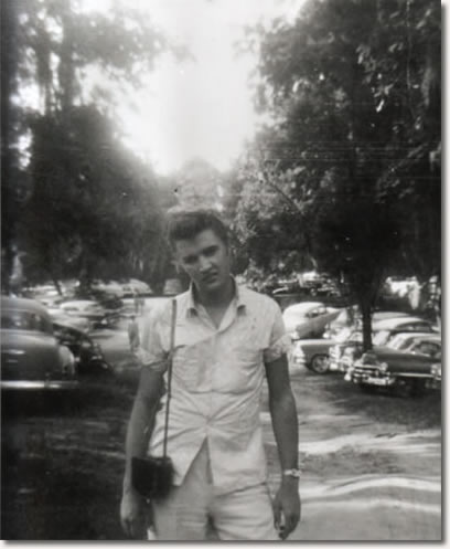 Elvis taking a break during a heavy tour schedule - May 1955