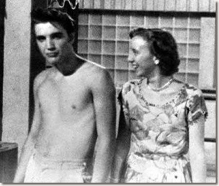 Elvis and Ardys Bell Clawson - July 28, 1955