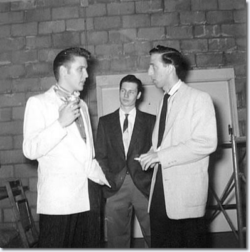 Elvis Presley, Glen Glen and DJ Fontana : San Diego : April 4, 1956.
