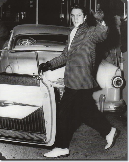 Elvis Leaving The Hayride December 16, 1956.