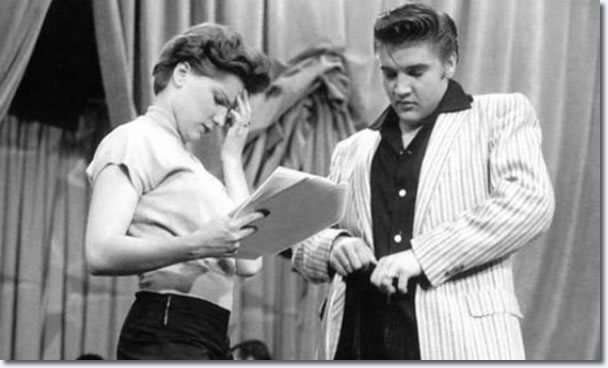 Debra Paget and Elvis Presley : The Milton Berle Show Rehearsals : June 5, 1956.