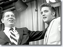 Milton Berle and Elvis Presley