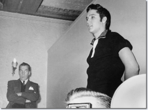 Elvis Presley and Ed Sullivan : The Ed Sullivan Show Press Conference : New York, October 26, 1956.