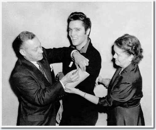 Elvis Presley gets his Polio Shot - October 28, 1956.