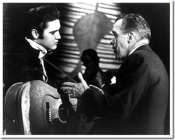 Elvis Presley and Ed Sullivan : Rehearsals : The Ed Sullivan Show : New York, October, 1956.