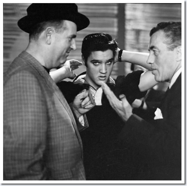 Colonel Tom Parker, Elvis Presley and Ed Sullivan : Rehearsals : The Ed Sullivan Show : New York, October, 1956.