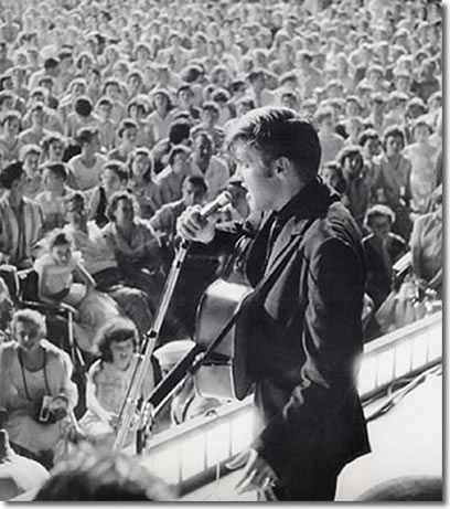 Elvis onstage at Russwood  - July 4, 1956