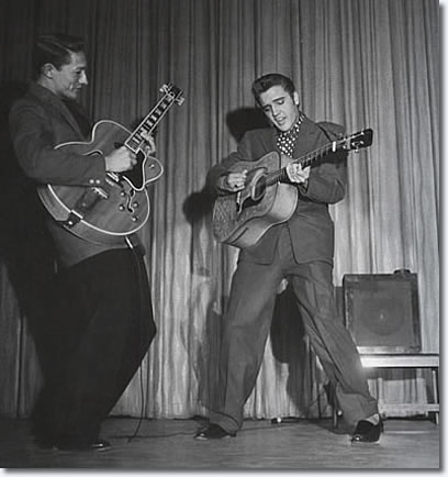 Scotty Moore and Elvis Presley Las Vegas 1956