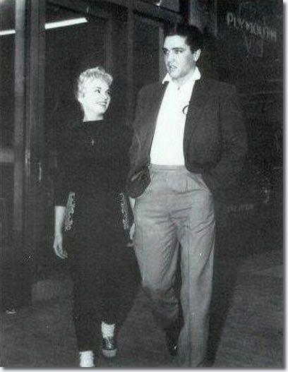 Anita Wood and Elvis Presley March 19, 1958