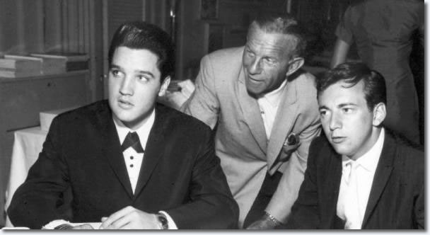 Elvis Prsley, George Burns and Bobby Darin : Sahara Hotel : July 26, 1960.