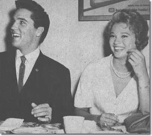Elvis Presley and Elvis and juliet Prowse : September 12, 1960.
