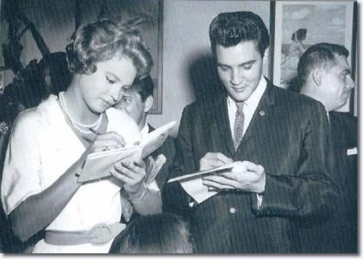 Elvis Presley and Elvis and juliet Prowse : September 12, 1960.