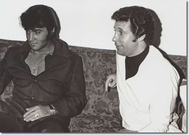 Elvis Presley and Tom Jones : The Flamingo Hotel : June 10, 1969.