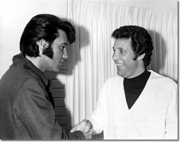 Elvis Presley and Tom Jones : The Flamingo Hotel : June, 10, 1969.