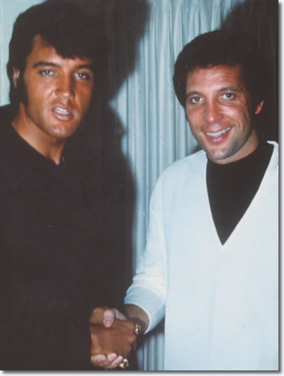 Elvis Presley and Tom Jones : The Flamingo Hotel : August 10, 1969.