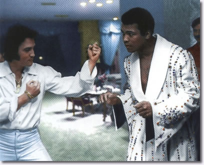 Elvis Presley and Muhammad Ali - February 14, 1973.