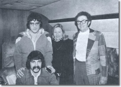 Elvis Presley and friends on the Lisa Marie - January 1976 in Aspen, Colorado - January 1976