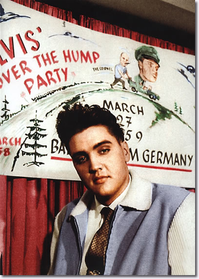 Elvis celebrates the halfway mark of his army stint with an Over the Hump Party - March 27, 1959