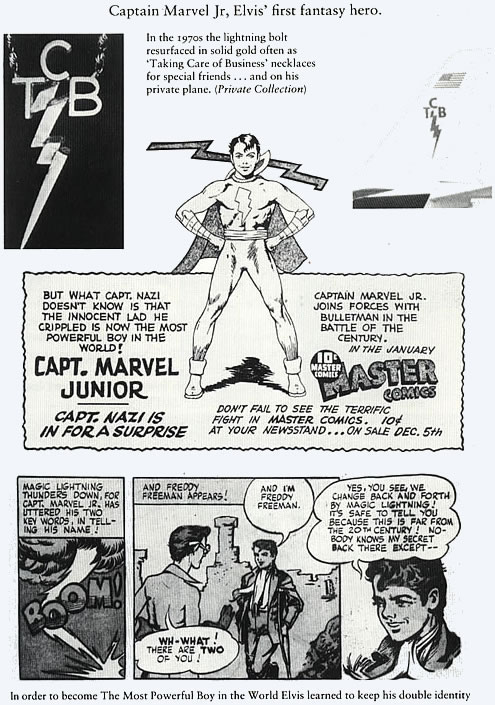 Elvis Presley and Capt. Marvel Jr