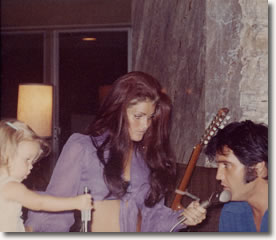 Elvis and Priscilla New Years Eve 1970